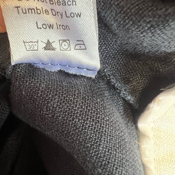 Tuckernuck Navy and White V-Neck Tunic  Size XS. 100% Linen - Picture 7 of 7